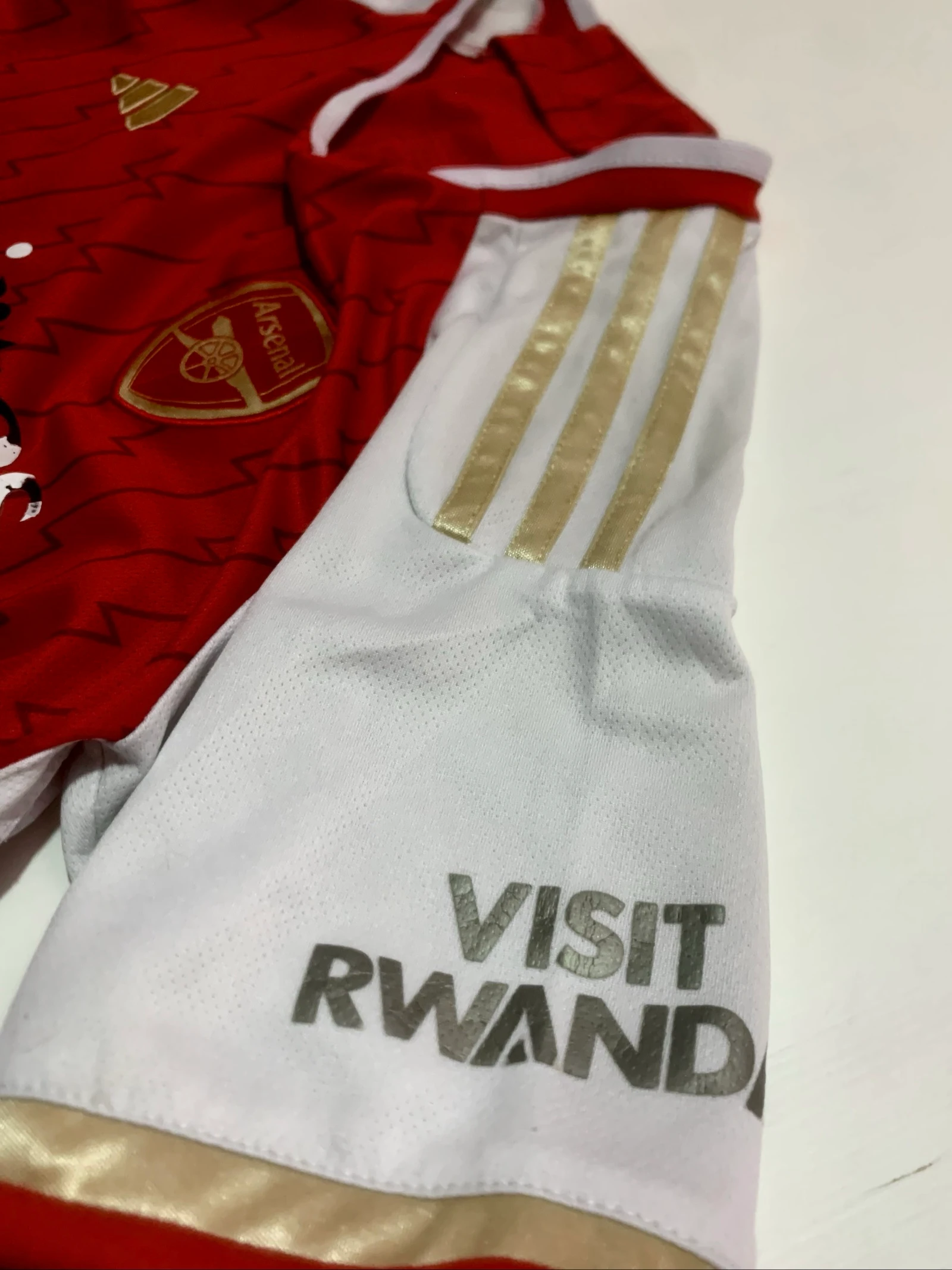 Camiseta Adidas Arsenal Roja Vintage Talla M-Niño – photo 4